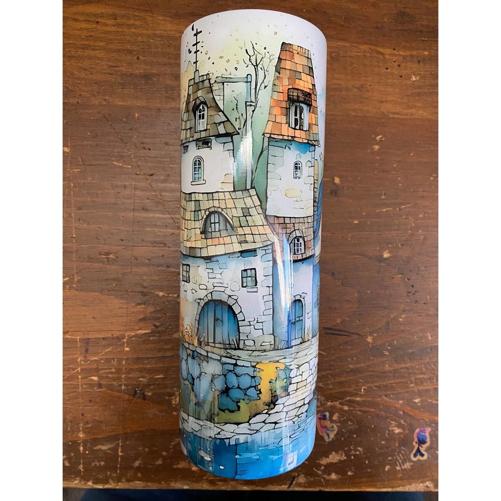 Village Houses 20oz Skinny Tumbler